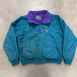 Vintage 90s Top Gear Teal Purple Fleece Lined Jacket XL
